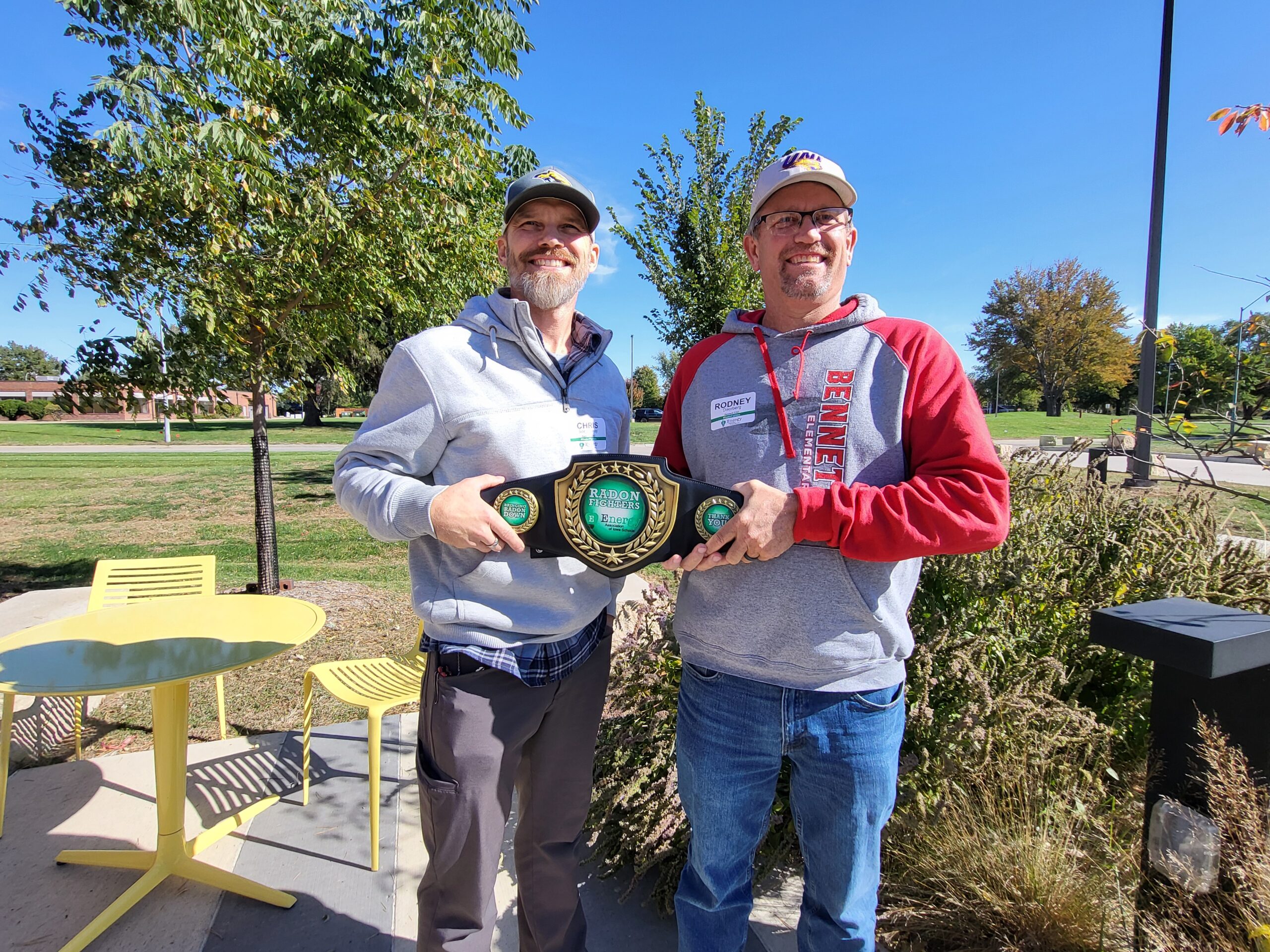 Radon Fighters from 39 EAIS member school districts recently took advantage of an American Lung Association program to test staff, parent, and community member homes. Pictured: staff from Bennett CSD, which participated in the program.